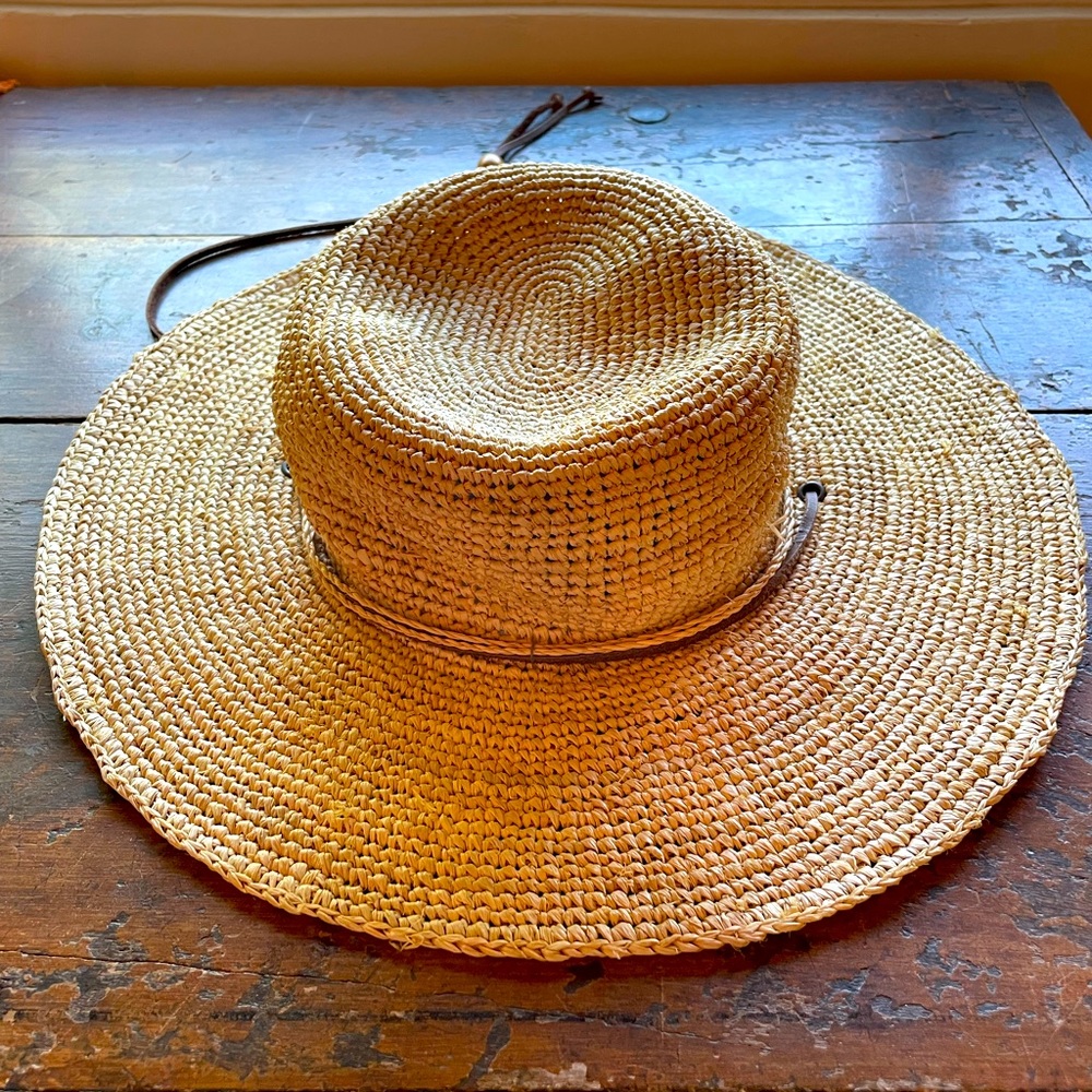 Scalia Colezione Rafia Straw Sun Hat